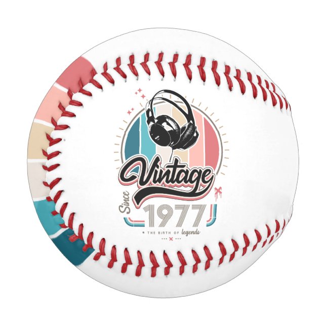 Balle De Baseball Casques vintages depuis 1977 (Devant Gauche)