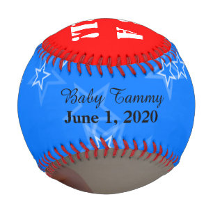 Balle De Baseball C'est une fille Rouge Blanc Bleu Photo