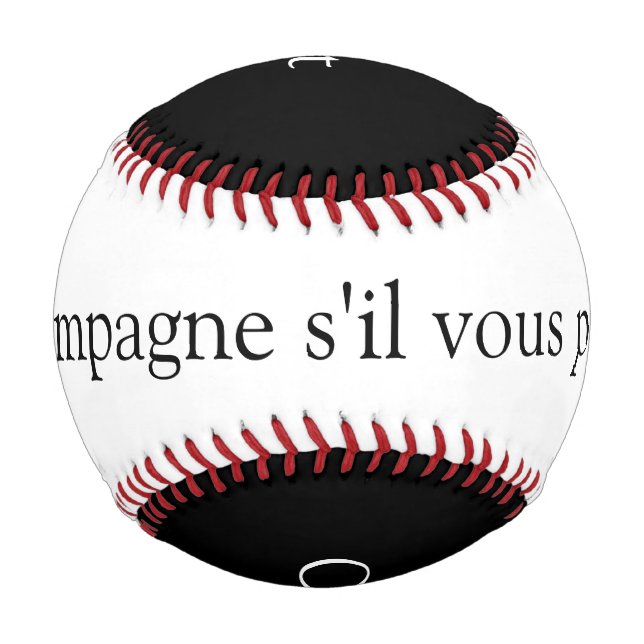 Balle De Baseball Champagne s'il vous plaît Baseball (Dos)