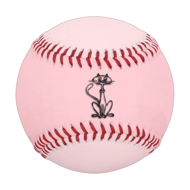 Balle De Baseball Chat cool Deux Tone Rose (Dos)