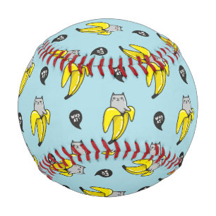Balle De Baseball Chat en banane