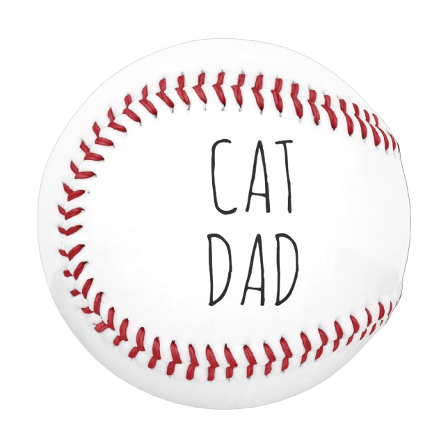 Balle De Baseball "Chat Papa" Simple Farmhouse moderne (Devant Gauche)