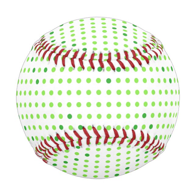 Balle De Baseball Chiffres de baseballs Green Chevron (Devant)