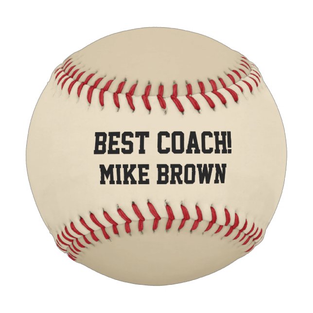 Balle De Baseball CHOISISSEZ LA COULEUR ET LES MOTS Custom Baseball  (Devant)