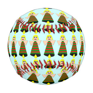 Balle De Baseball Christmas Angel Bell Baseball