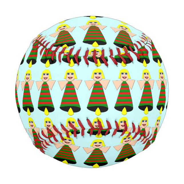 Balle De Baseball Christmas Angel Bell Baseball (Devant)