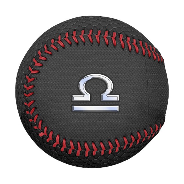 Balle De Baseball Chrome Comme Libra Symbole Zodiac Serpent Décor de (Devant Gauche)
