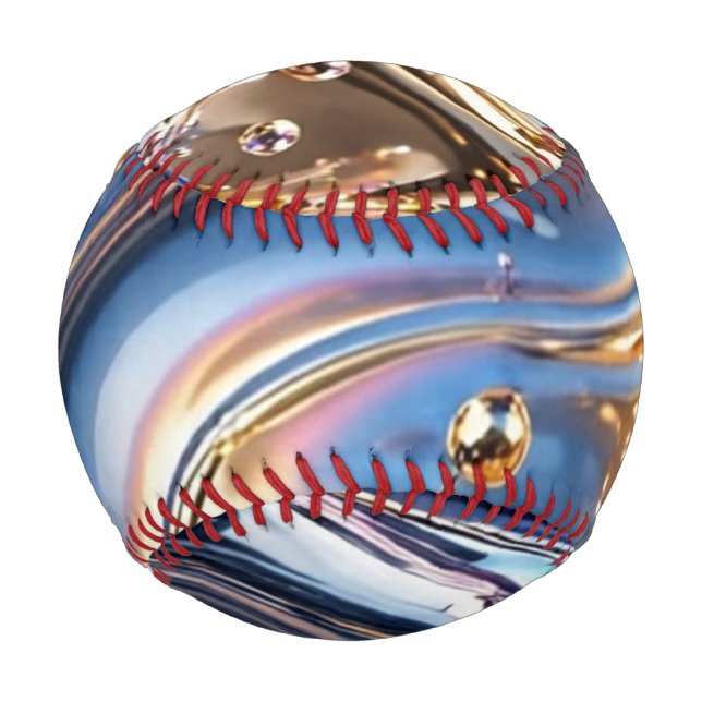 Balle De Baseball Chrome Holographique Arc-en-Ciel (Dos)