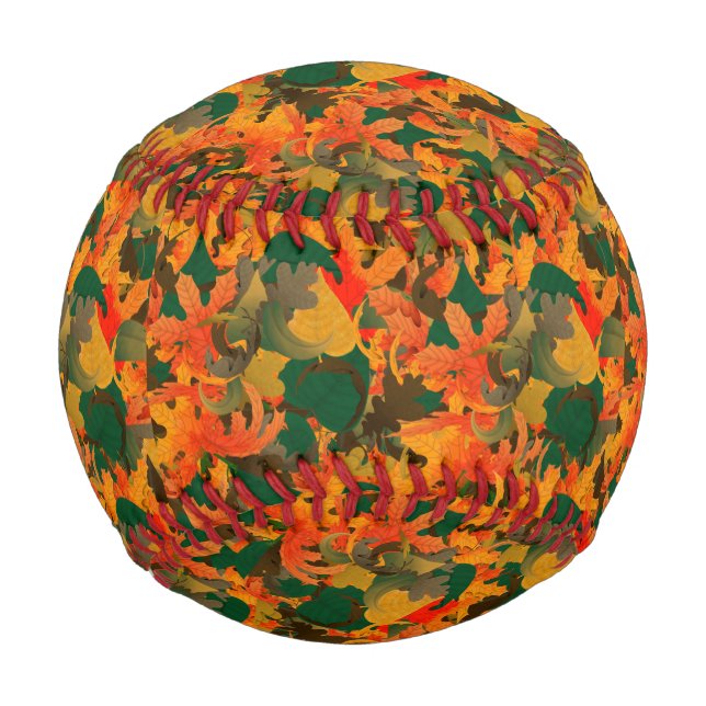 Balle De Baseball Chute du Motif Feuille pour l'automne (Devant)