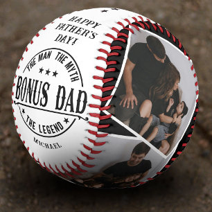 Balle De Baseball Citation de papa Bonus Moderne & 4x Photo