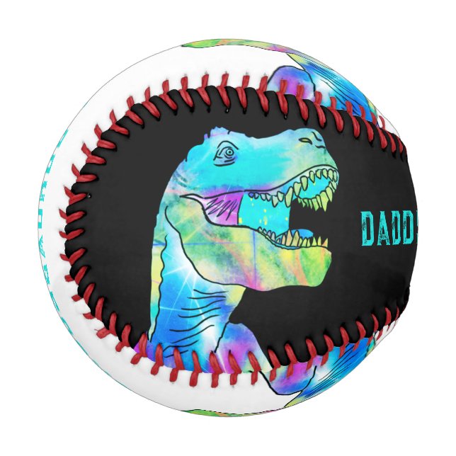 Balle De Baseball Citation drôle de papa dinosaure (Devant Gauche)