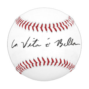 Balle De Baseball citée italienne la vita é bella baseball