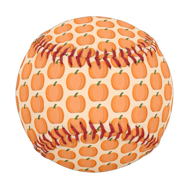 Balle De Baseball Citrouille neutre de genre orange mignon (Devant)
