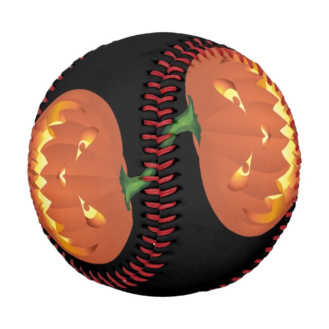 Balle De Baseball Citrouille pour Halloween... (Angle)