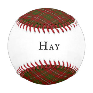 Balle De Baseball Clan écossais Hay Tartan Plaid Motif