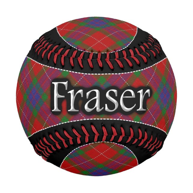 Balle De Baseball Clan Fraser Scottish Dream Tartan (Devant)