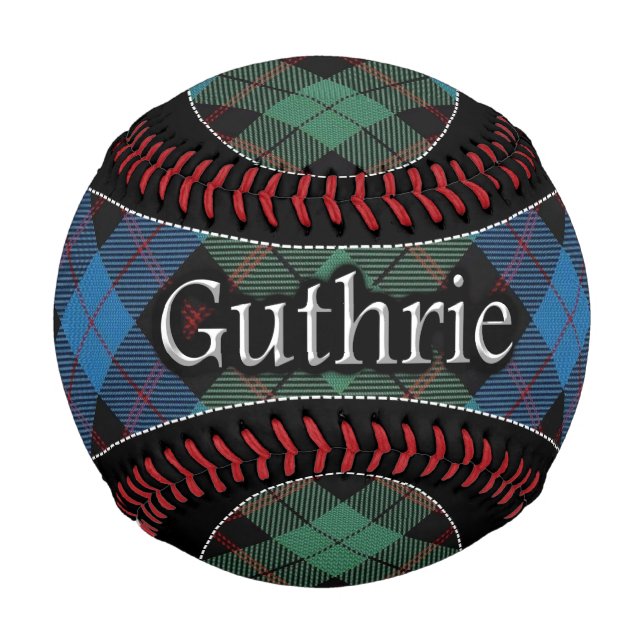 Balle De Baseball Clan Guthrie Scottish Dream Tartan (Devant)