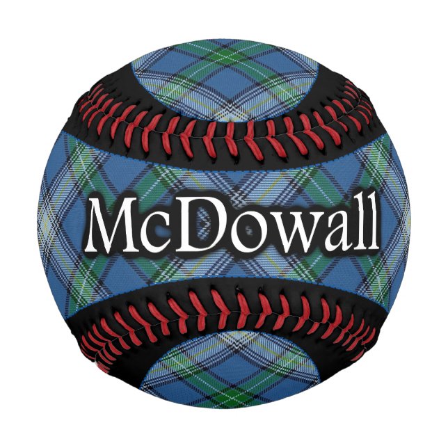 Balle De Baseball Clan MacDowall McDowall Scottish Tartan (Devant)