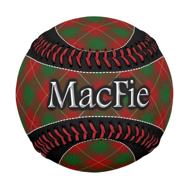 Balle De Baseball Clan MacFie Scottish Dream Tartan (Devant)