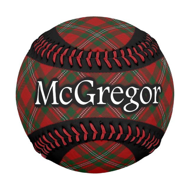 Balle De Baseball Clan MacGregor McGregor Scottish Tartan (Devant)
