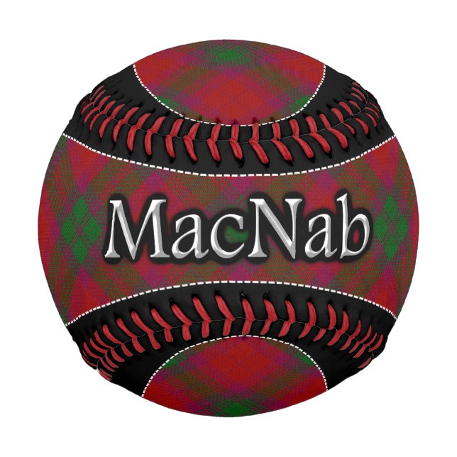 Balle De Baseball Clan MacNab Scottish Dream Tartan (Devant)