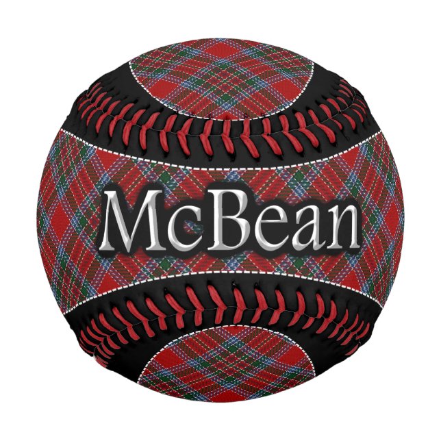 Balle De Baseball Clan McBean MacBean Scottish Dream Tartan (Devant)