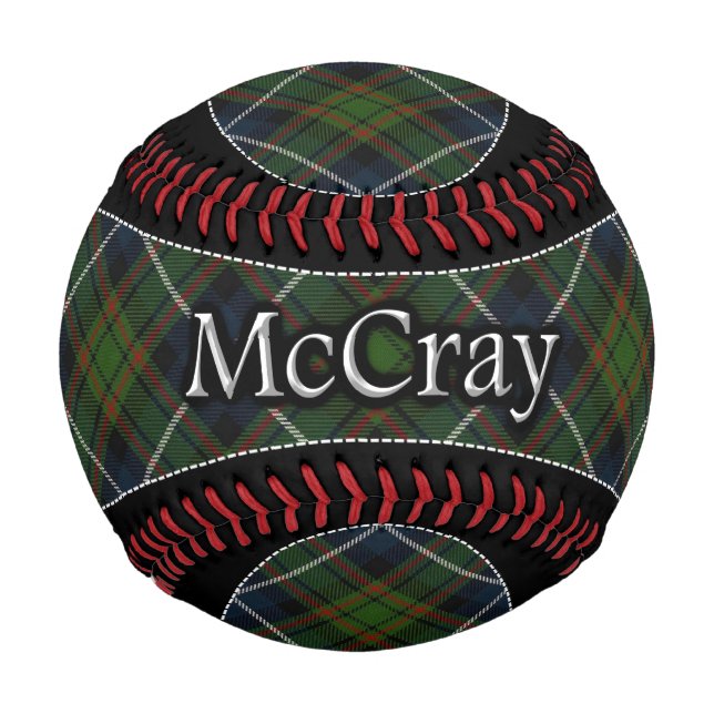 Balle De Baseball Clan McCray MacRae Scottish Dream Hunting Tartan (Devant)