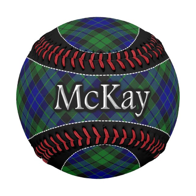 Balle De Baseball Clan McKay MacKay Scottish Dream Tartan (Devant)