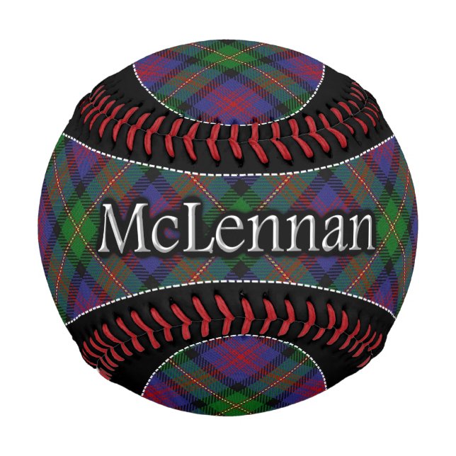 Balle De Baseball Clan McLennan MacLennan Scottish Dream Tartan (Devant)
