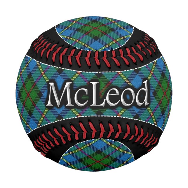 Balle De Baseball Clan McLeod MacLeod Scottish Dream Tartan (Devant)