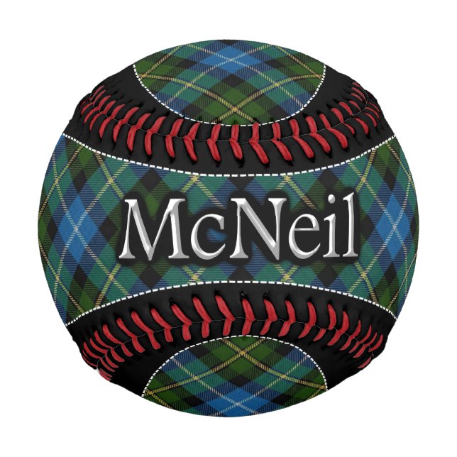 Balle De Baseball Clan McNeil MacNeil Scottish Dream Tartan (Devant)