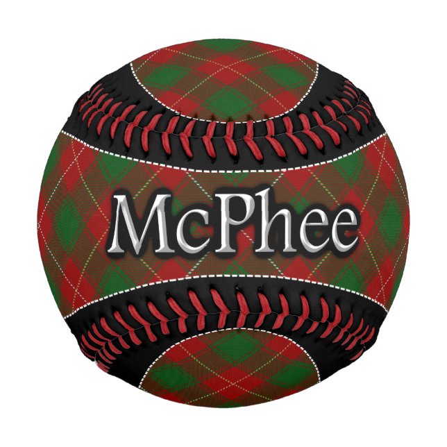 Balle De Baseball Clan McPhee MacFie Scottish Dream Tartan (Devant)