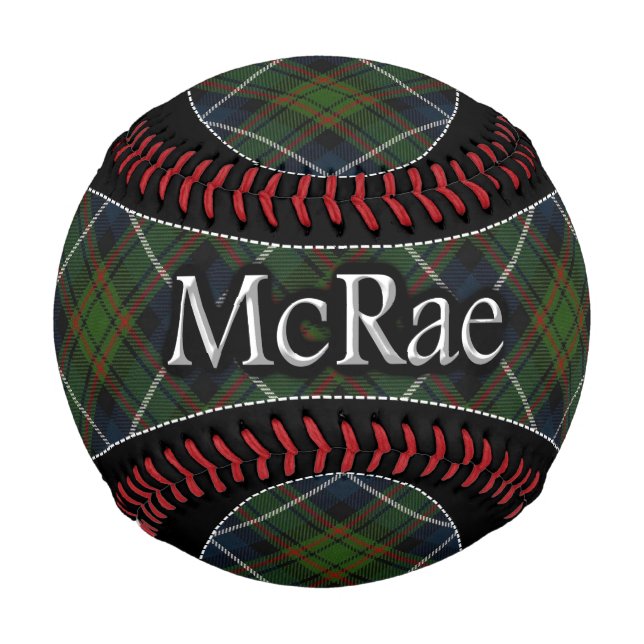 Balle De Baseball Clan McRae MacRae Scottish Dream Hunting Tartan (Devant)
