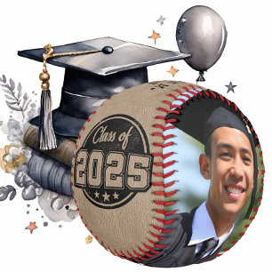 Balle De Baseball Classe de 2025 Graduation Custom Photo Baseball