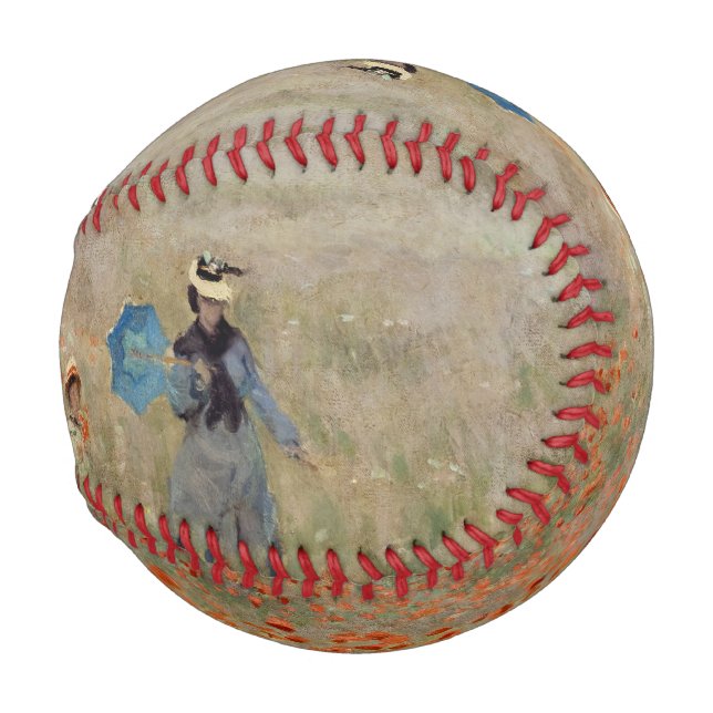 Balle De Baseball Claude Monet - Champ de coquelicots (Devant Droite)