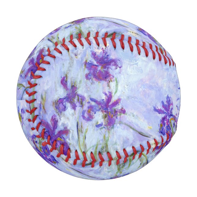 Balle De Baseball Claude Monet - Lilac Irises / Iris Mauves (Devant Gauche)