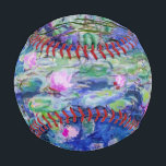 Balle De Baseball Claude Monet - Nymphéas / Nymphéas 1919<br><div class="desc">Nymphéas (W.1852) - Claude Monet,  Huile sur toile,  1916-1919</div>