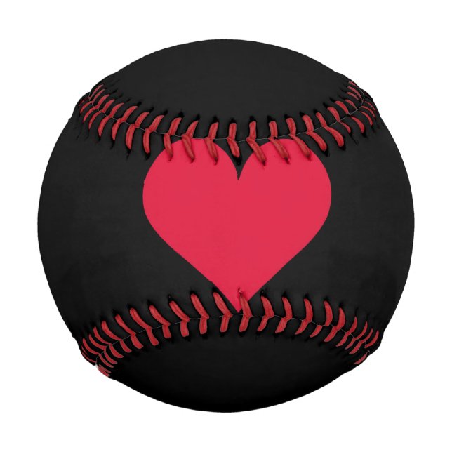 Balle De Baseball Cœur Saint-Valentin Amour Cœur  (Devant)
