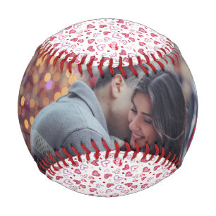 Balle De Baseball Coeurs roses Motif Valentine's Day Baseball