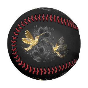 Balle De Baseball Colibri noir et or