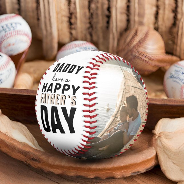 Balle De Baseball Collage photo 2 Bonne fête des pères Modern Daddy (Créateur téléchargé)