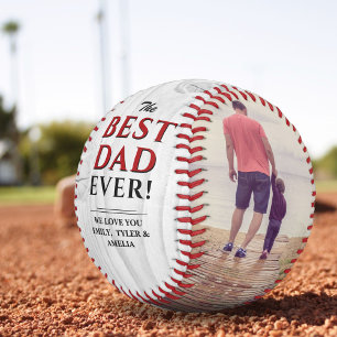Balle De Baseball Collage photo de la fête des pères Meilleur papa e