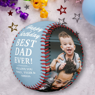 Balle De Baseball Collage photo Joyeux Anniversaire Meilleur Papa Bl