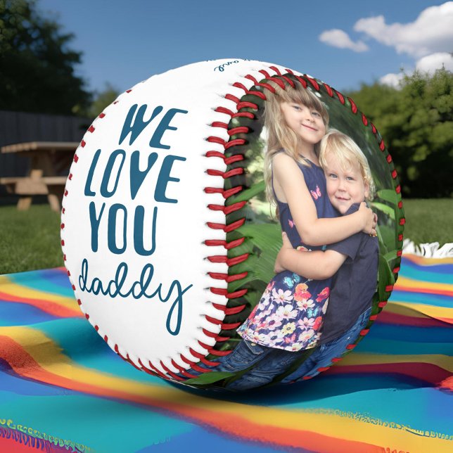 Balle De Baseball Collage photo Nous vous aimons Papa 2 (Créateur téléchargé)