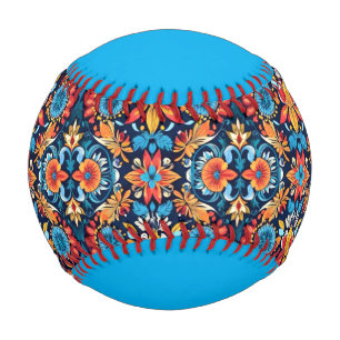 Balle De Baseball Coloré Boho Élégance florale : Mandala vibrant
