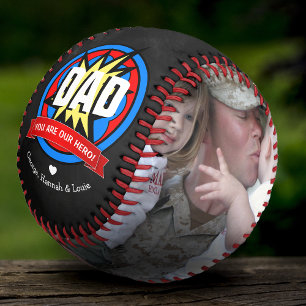 Balle De Baseball Comique Fun Vous Êtes Notre Héros ! Papa   FÊTE DE