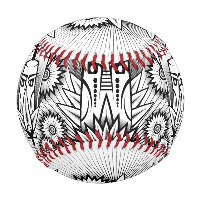 Balle De Baseball Conception artistique tribale (Devant)