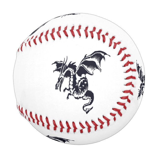Balle De Baseball Conception de dragon volant (Dos Gauche)