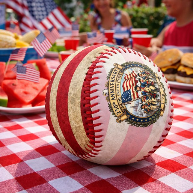 Balle De Baseball Conception de l'anniversaire américain historique  (Créateur téléchargé)