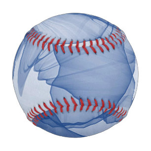 Balle De Baseball Couche mystique des rayures de chiffon bleu
